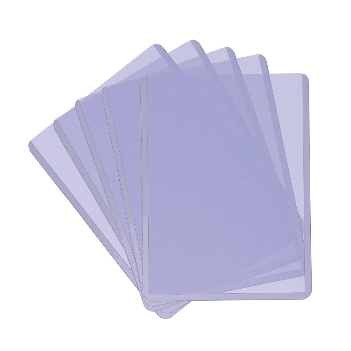 Ultra Pro baseball card top loader in use for safe transport of cards.