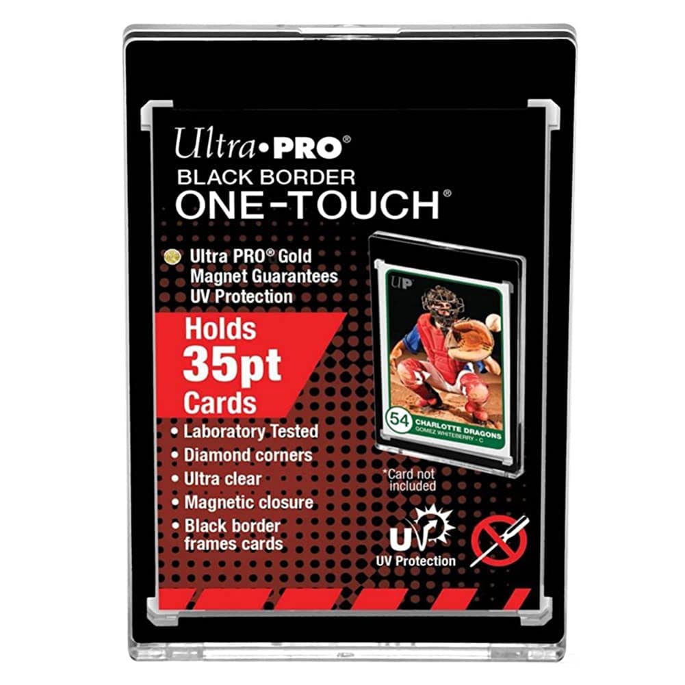 Ultra PRO Black Border One-Touch holder frames standard cards with premium display