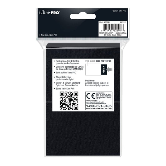 Ultra Pro black sleeves preserve card edges and reduce wear