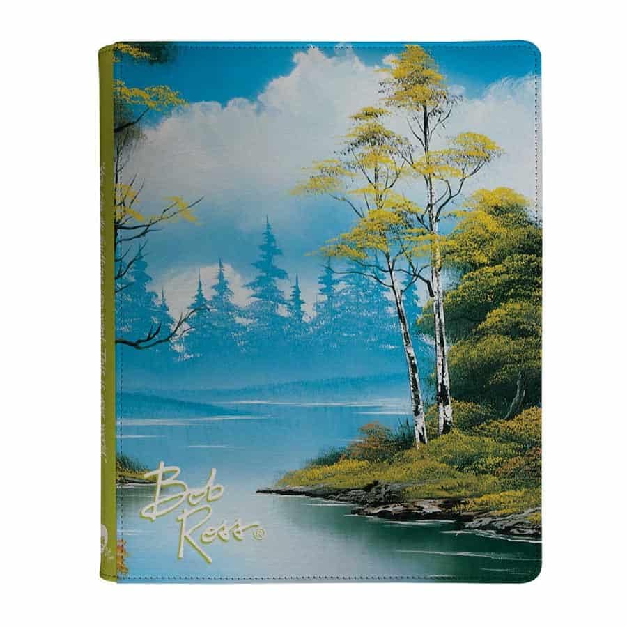 Ultra PRO Bob Ross PRO-Binder interior pattern adds themed organization and easy access.
