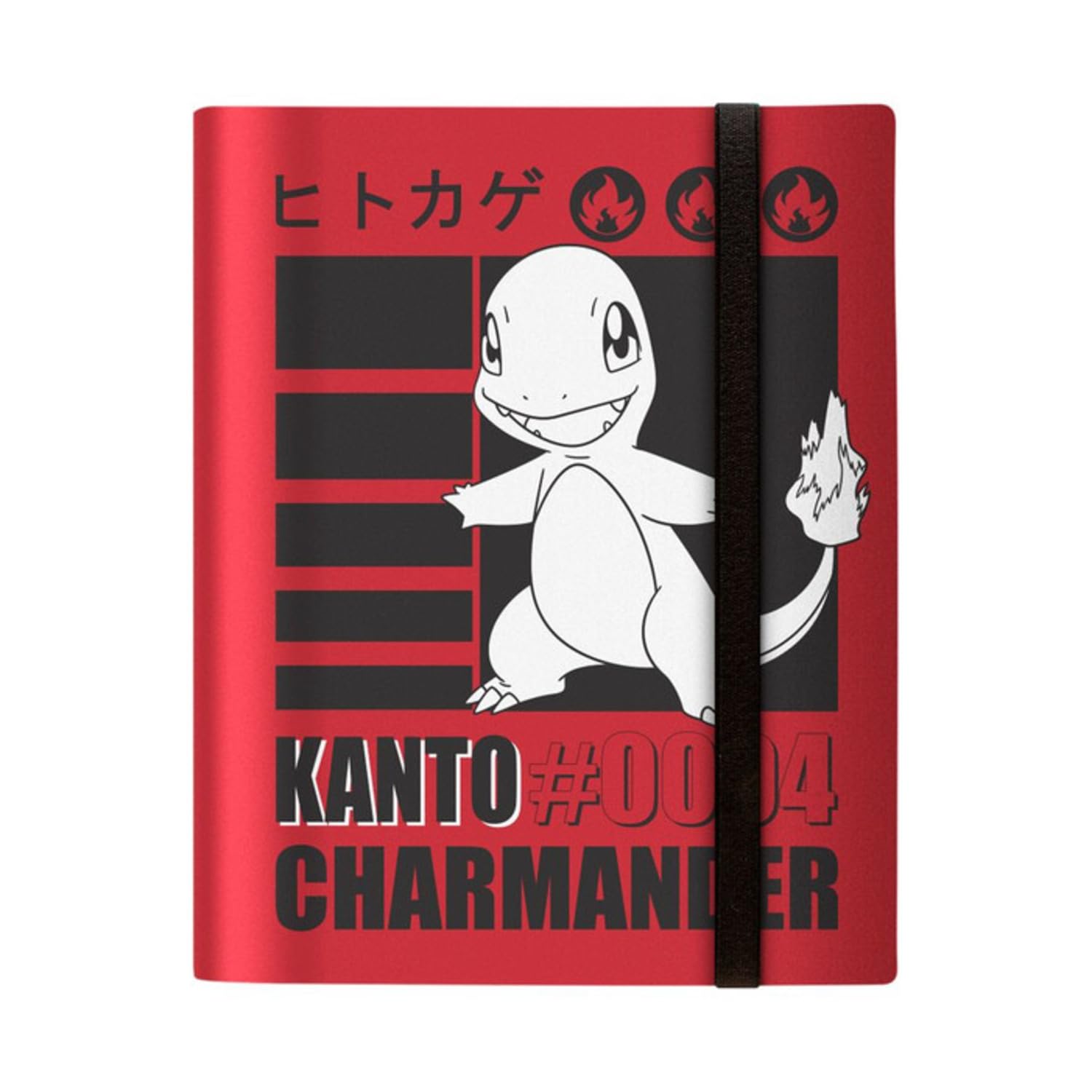 Ultra PRO Charmander 9-Pocket PRO-Binder front view keeps Pokémon cards organized and accessible