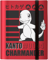 Ultra PRO Charmander PRO-Binder side-loading pockets help secure cards during transport