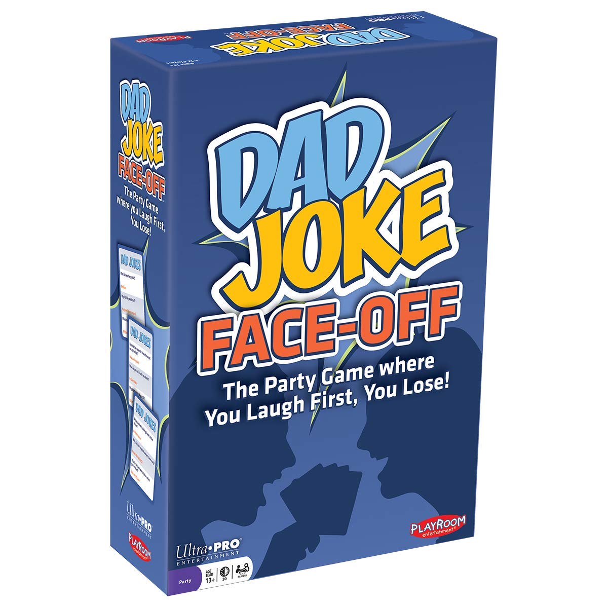 Ultra Pro Dad Joke Face-Off deck with 600 jokes, ideal for lively family game nights.