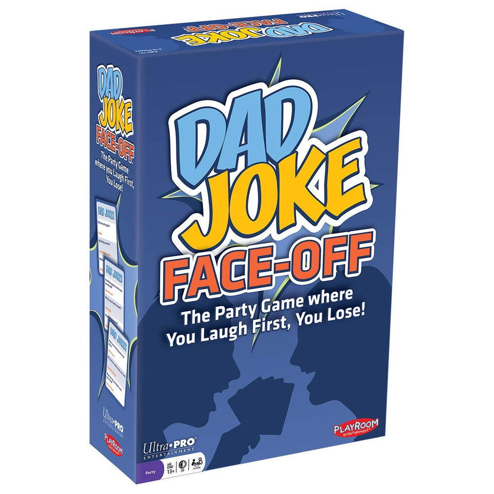 Ultra Pro Dad Joke Face-Off deck with 600 jokes, ideal for lively family game nights.