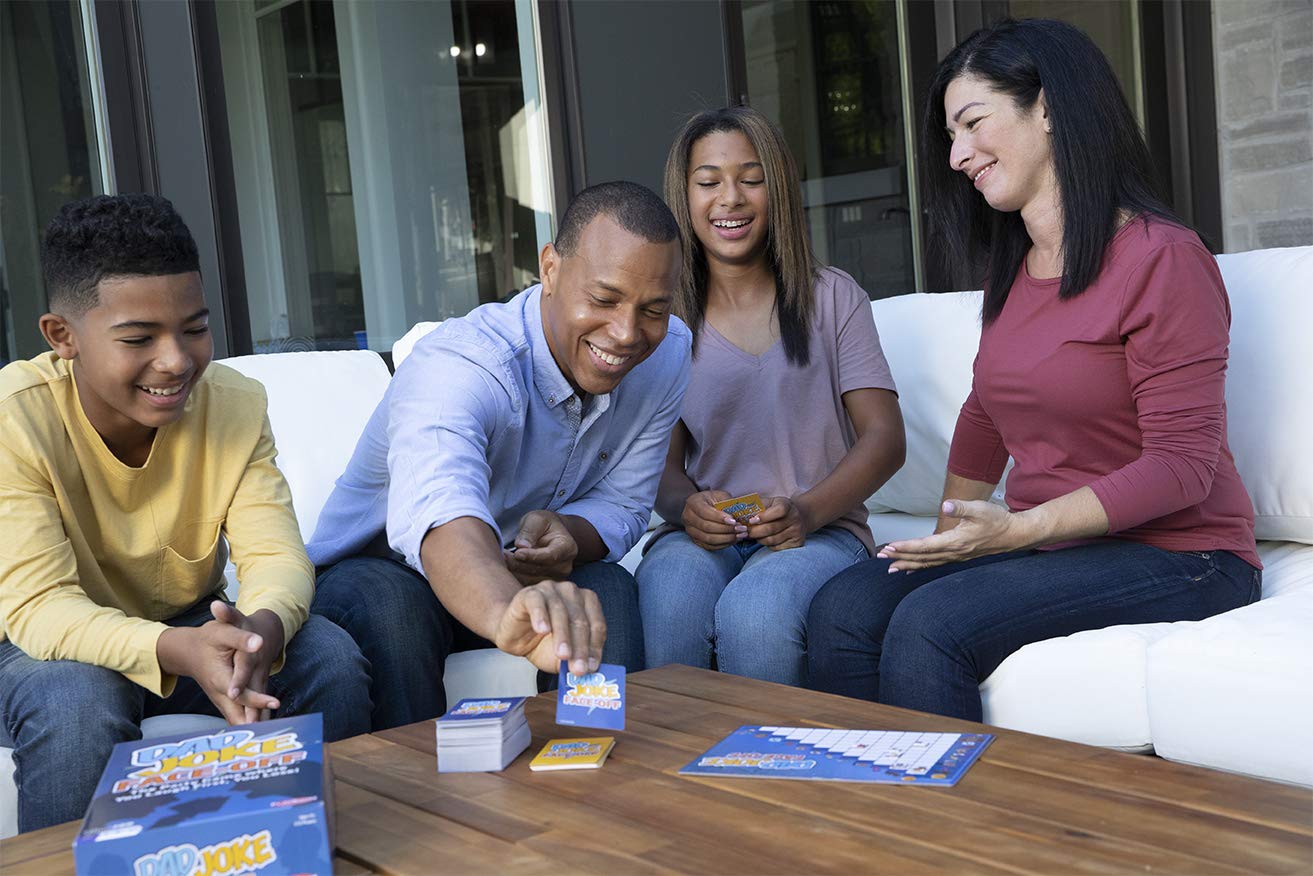 Ultra Pro Dad Joke Face-Off gameboard and tokens keep rounds organized and fast-paced.