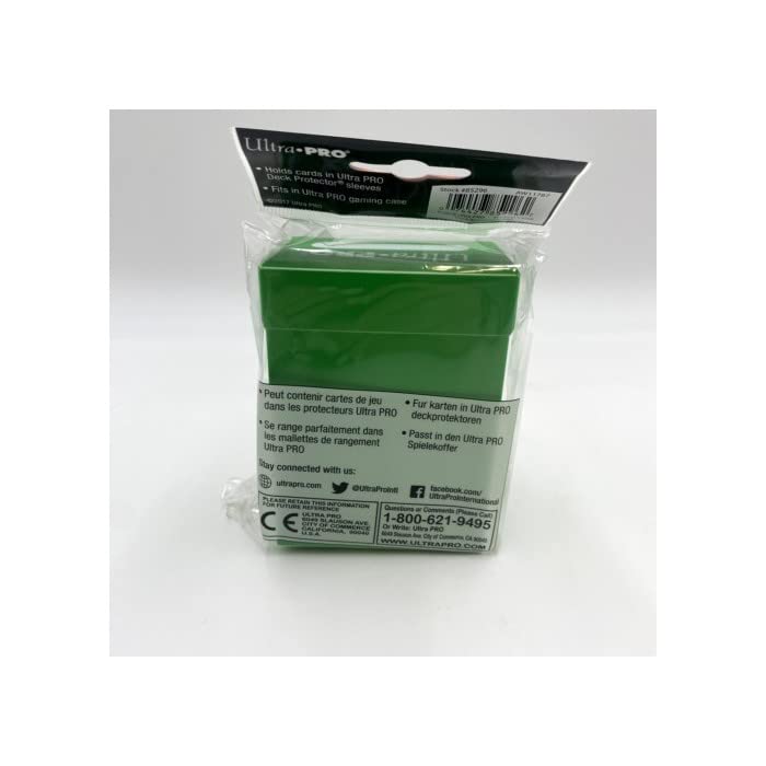 Ultra PRO deck box lime green archival-safe storage for card collections