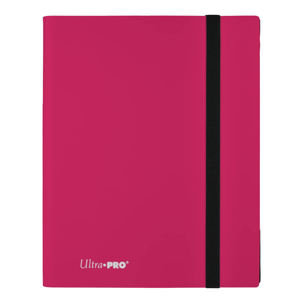 Ultra Pro Eclipse hot-pink binder keeps cards organized at a glance.