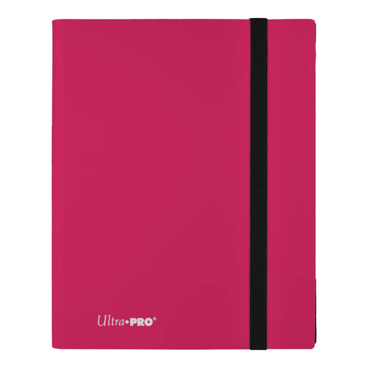 Ultra Pro Eclipse hot-pink binder keeps cards organized at a glance.
