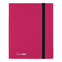 Ultra Pro Eclipse hot-pink binder keeps cards organized at a glance.