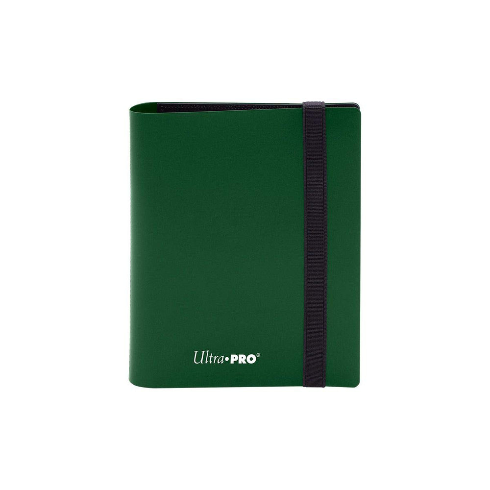 Ultra Pro Eclipse 2-Pocket Binder forest green holds up to 80 cards securely.