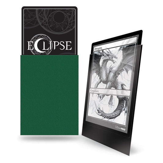 Ultra Pro Eclipse Forest Green sleeve, opaque back for privacy during play