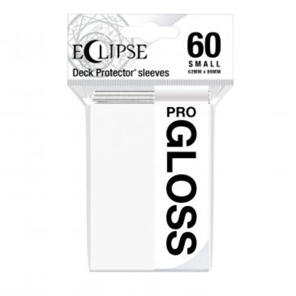 Ultra Pro Eclipse Gloss Small Sleeves Arctic White protect cards with archival-safe gloss front