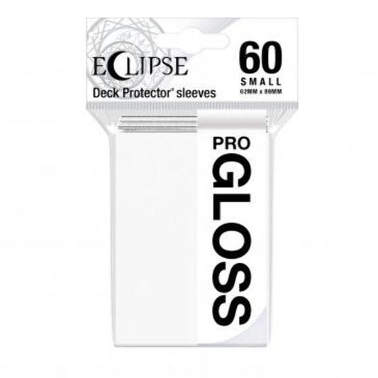 Ultra Pro Eclipse Gloss Small Sleeves Arctic White protect cards with archival-safe gloss front