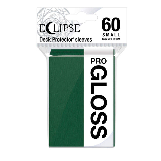 Ultra Pro Eclipse Gloss forest green sleeves protect cards with opaque backing