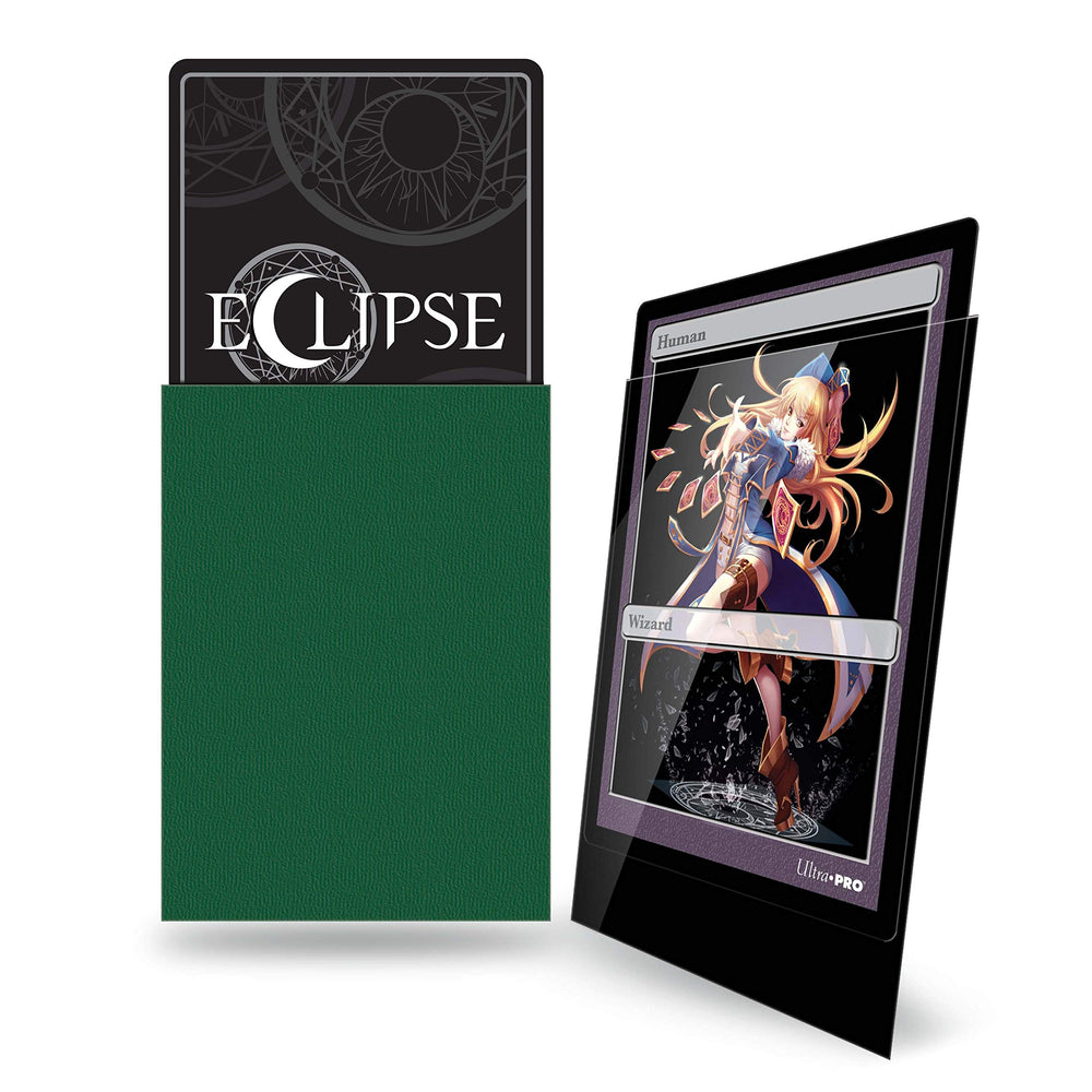 Forest green Eclipse Gloss sleeve shown for smooth glide and easy shuffles