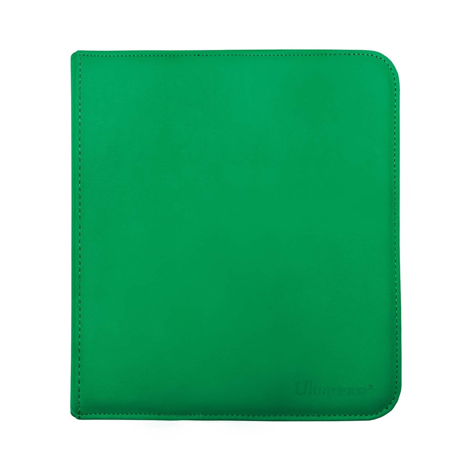 Ultra PRO E-15741 green binder front cover for durable travel-ready card storage.