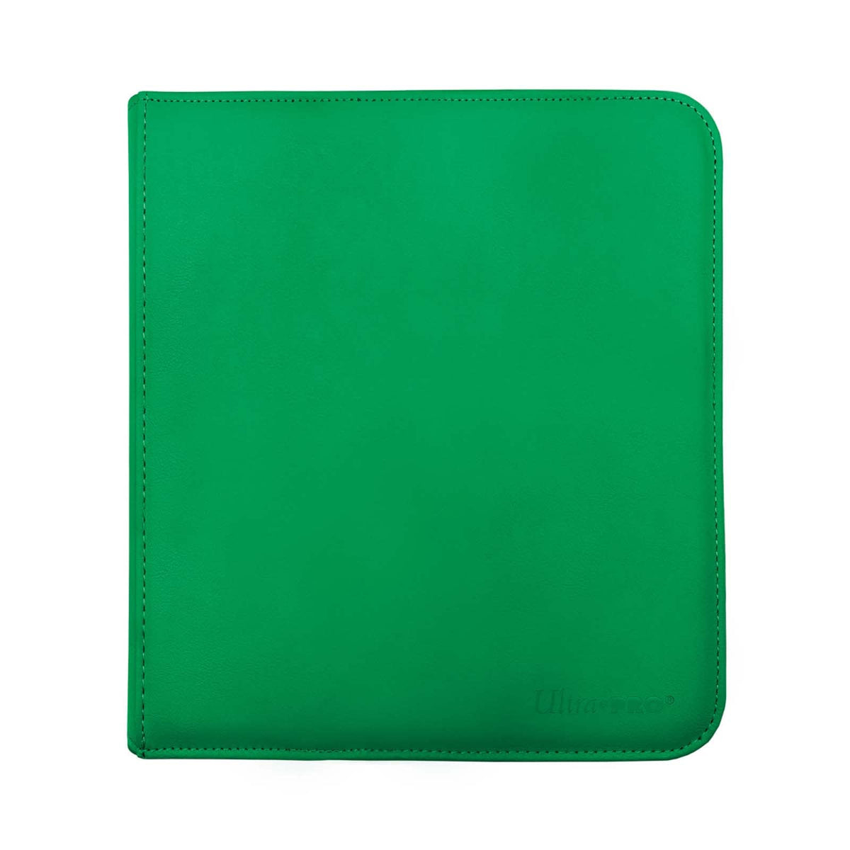 Ultra PRO E-15741 green binder front cover for durable travel-ready card storage.