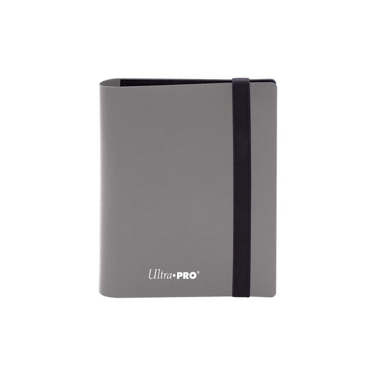 Ultra Pro Eclipse 2 Pocket Binder Smokey Grey front cover showing compact card organization.