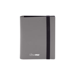 Ultra Pro Eclipse 2 Pocket Binder Smokey Grey front cover showing compact card organization.
