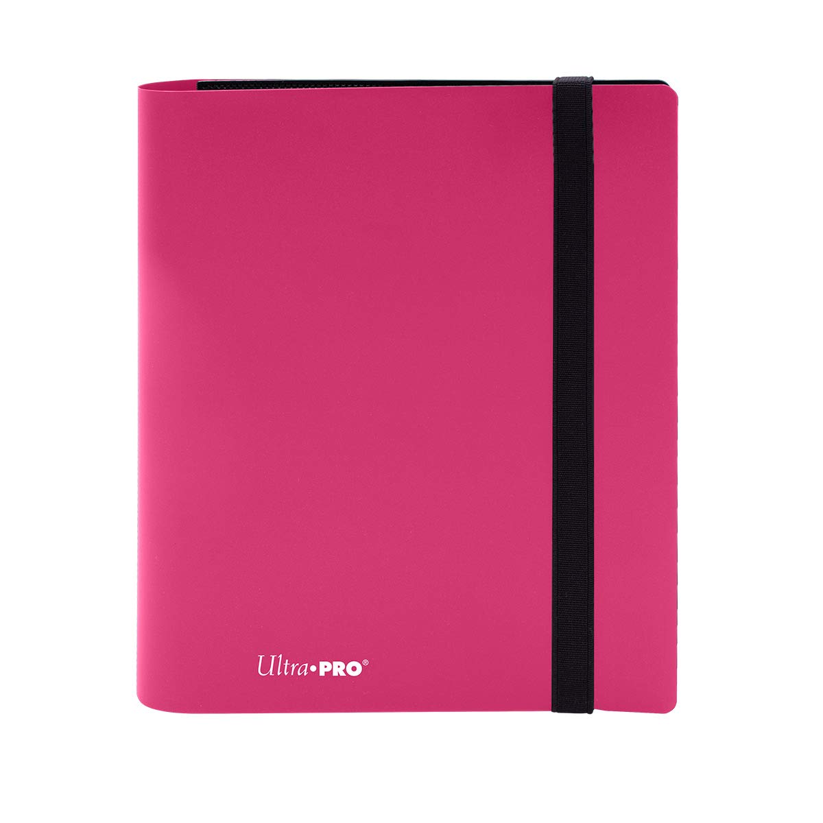 Ultra Pro Eclipse 4-Pocket Pro Binder in hot pink, front view, portable card organization