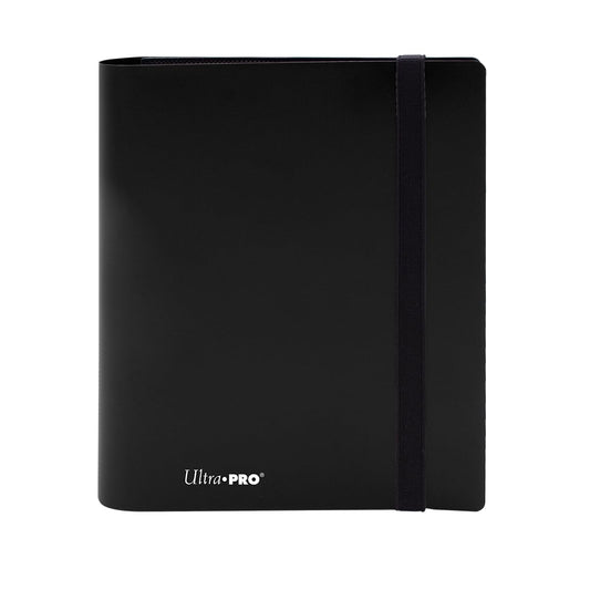 Ultra Pro Eclipse 4-pocket binder front view showing secure card organization and archival materials.