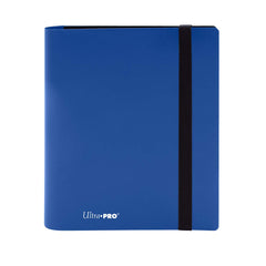 Ultra Pro Eclipse binder front cover in Pacific Blue for archival card storage.