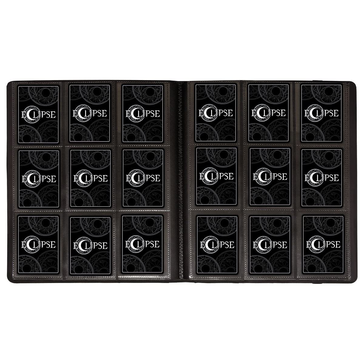 Ultra Pro Eclipse side-loading pocket closeup protects cards from slips.