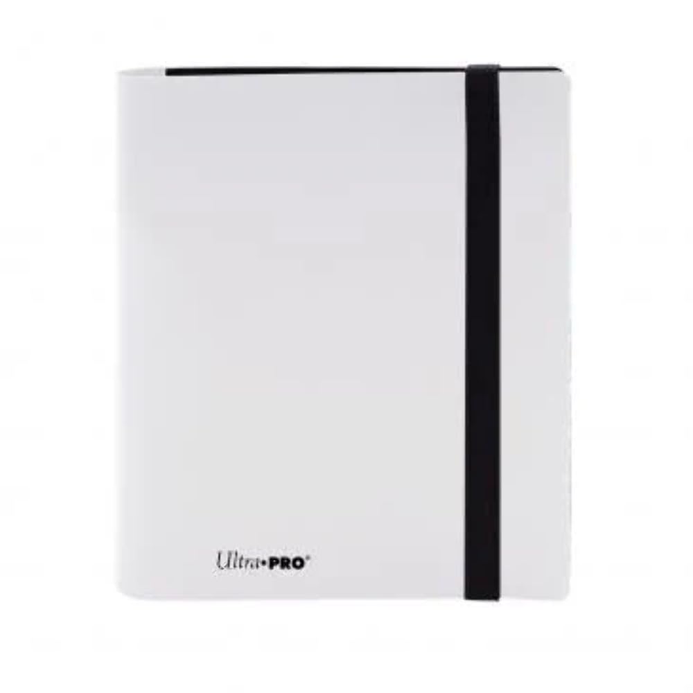 Ultra Pro Eclipse four-pocket binder lemon yellow front view for compact card storage.
