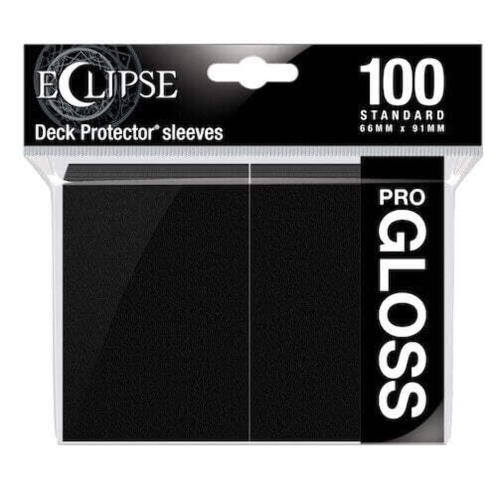 Ultra Pro Eclipse Gloss sleeves front view showing crystal-clear shine for prized cards