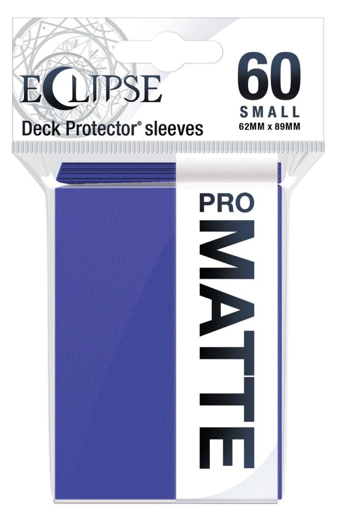 Ultra Pro Eclipse Matte Small Sleeves 60-pack pack shot protects small cards.