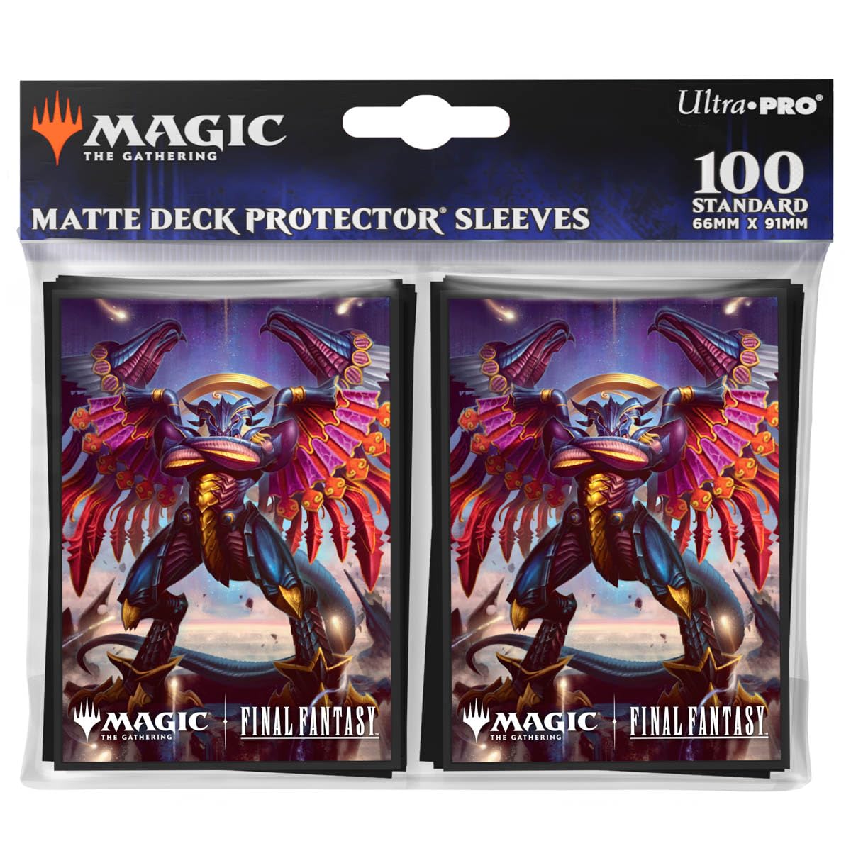 Ultra Pro Final Fantasy Bahamut summons artwork deck sleeve for MTG, ideal for collectors.