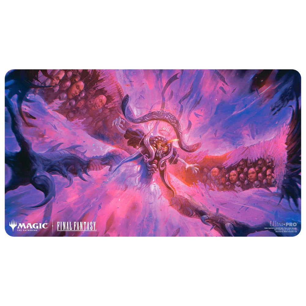 Ultra PRO double-sided playmat with soft fabric protects cards during play