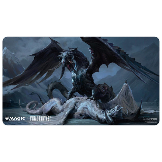 Ultra Pro Final Fantasy playmat featuring Bahamut and Ifrit artwork for MTG sessions.