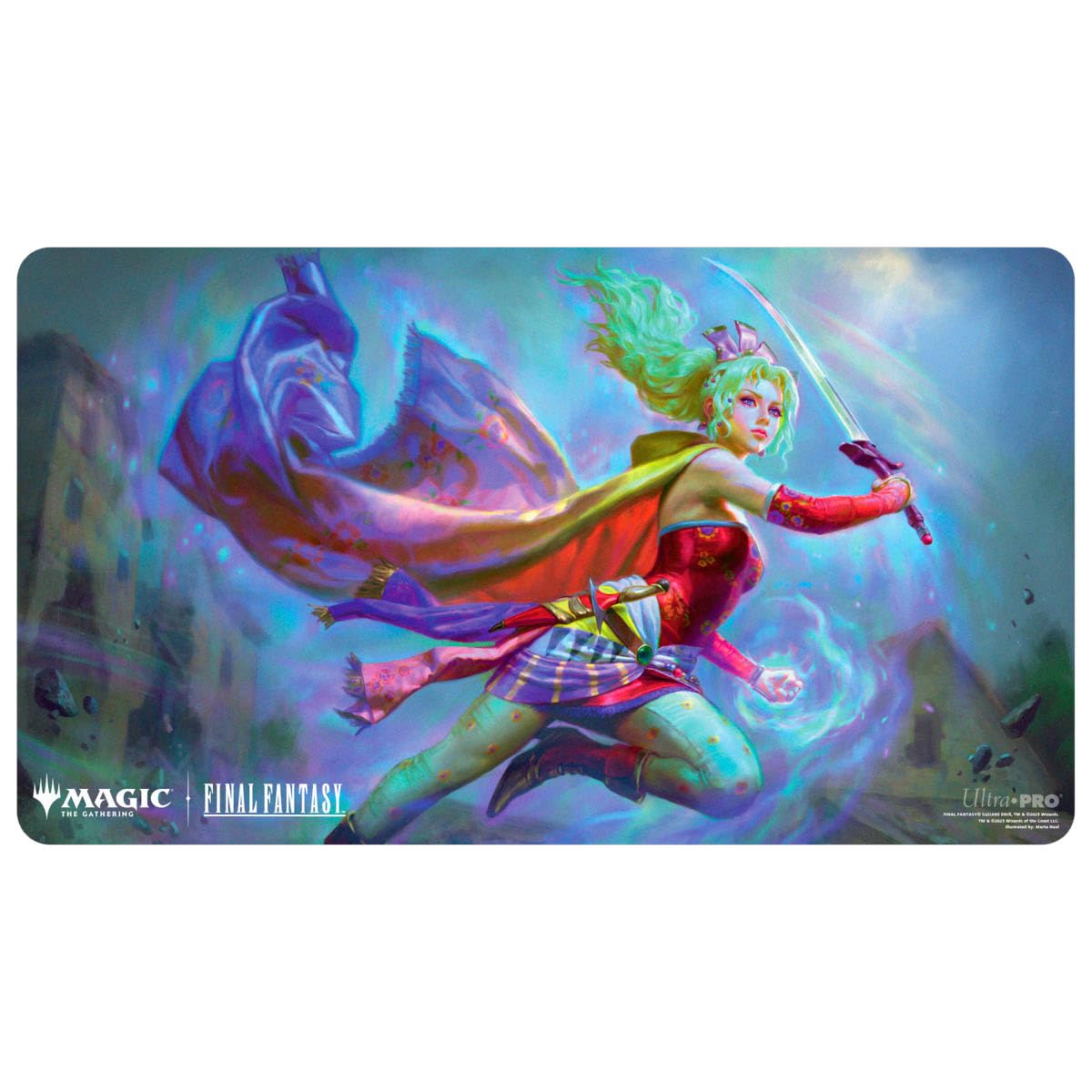 Ultra PRO Terra Herald of Hope playmat with iconic artwork for MTG battles
