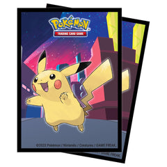 Ultra Pro Gallery Series Shimmering Skyline 65ct deck protector sleeves protect Pokemon cards during storage and play.