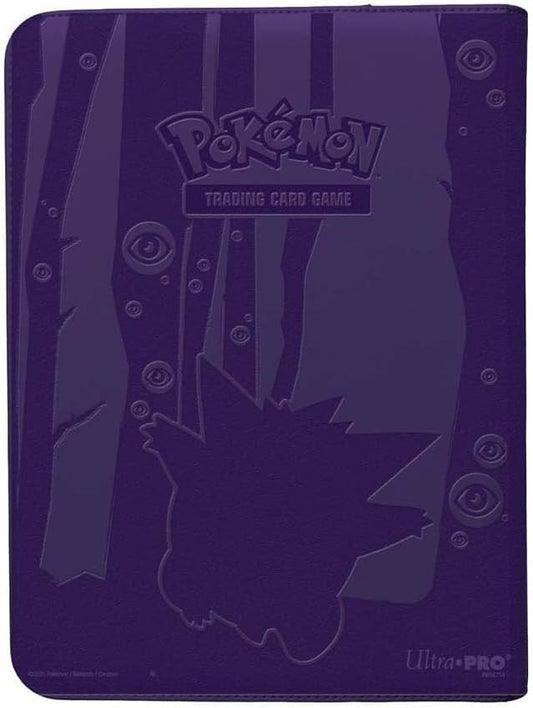 Ultra Pro Gengar PRO Binder zipper close highlighting secure, portable protection for cards.