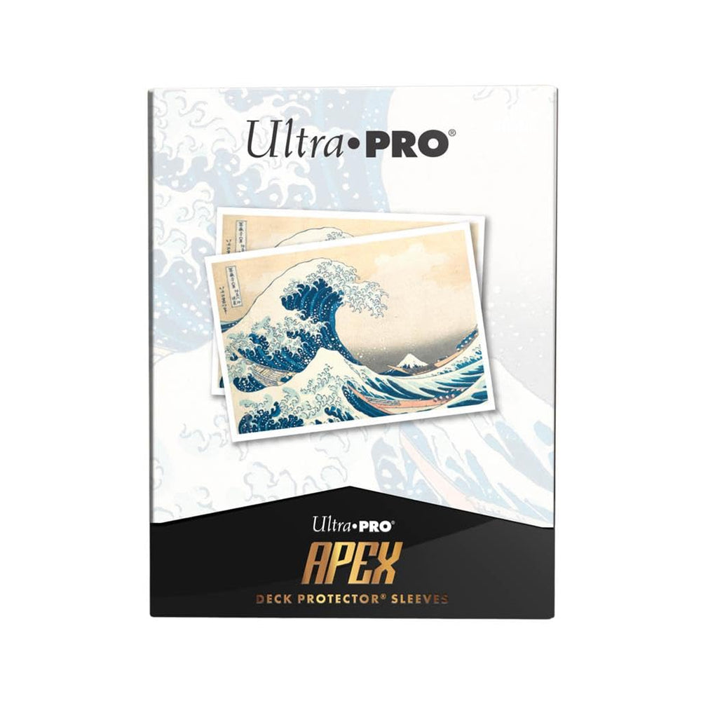 Ultra Pro Great Wave off Kanagawa 105ct Apex sleeves protect cards with archival-safe material and gloss fronts.