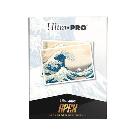 Ultra Pro Great Wave off Kanagawa 105ct Apex sleeves protect cards with archival-safe material and gloss fronts.