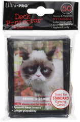 Ultra Pro Grumpy Cat Flowers sleeves protect standard MTG cards with archival-safe clarity.