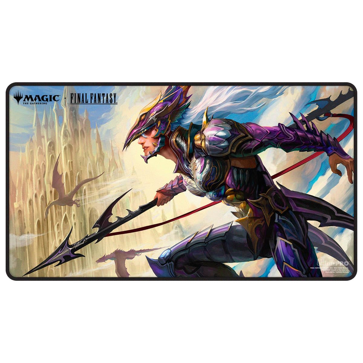 Ultra Pro Kain Highwind playmat artwork for MTG, vibrant fantasy scene and collectible style.