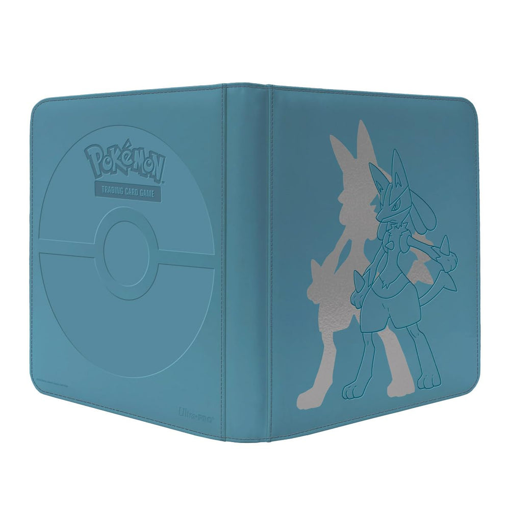 Ultra Pro Lucario 12-pocket binder cover with padded leatherette provides durable card storage.