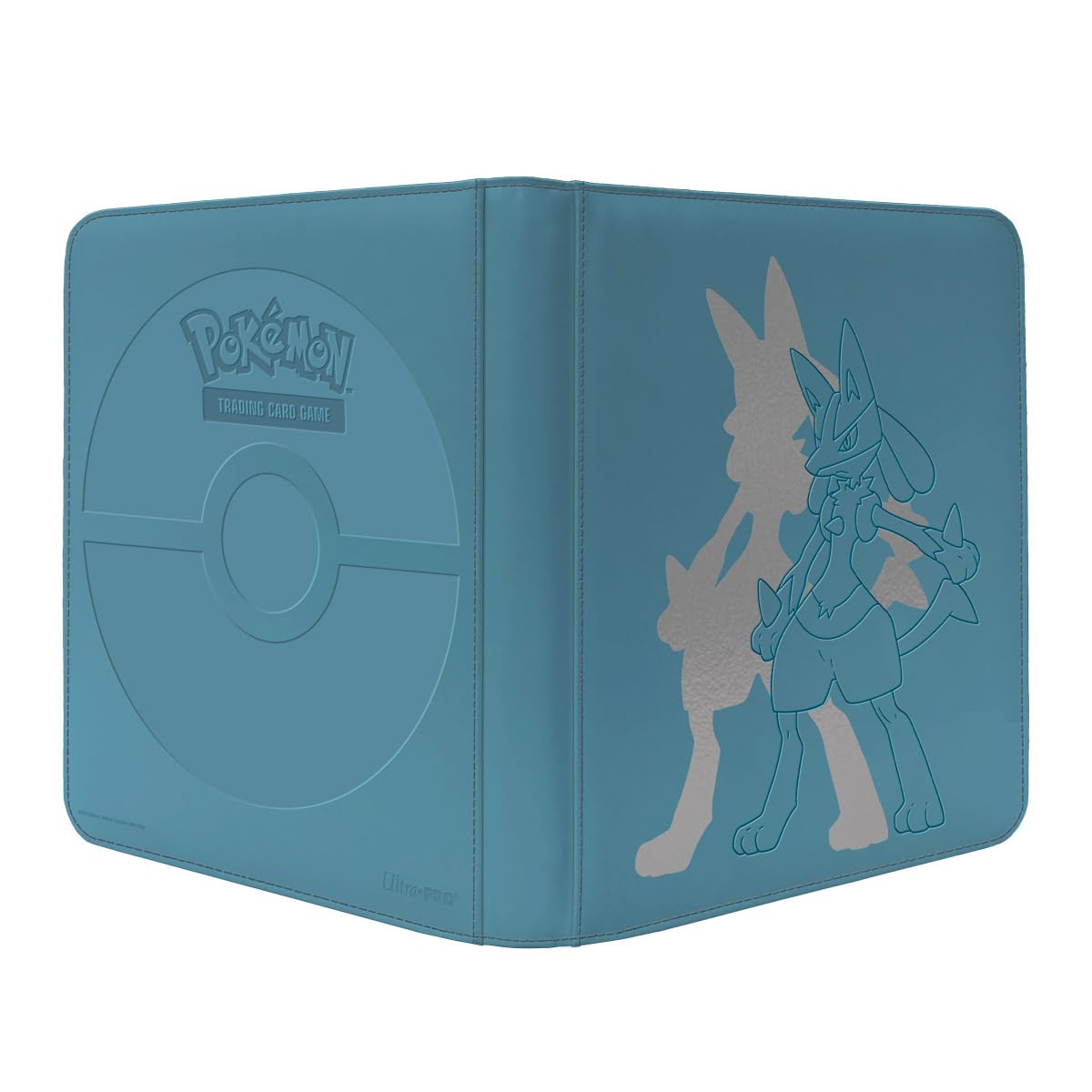 Ultra Pro Lucario 12-pocket binder cover with padded leatherette provides durable card storage.