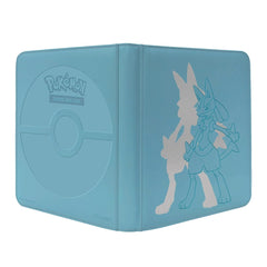 Ultra Pro Lucario 12-pocket binder interior showing side-loading pockets for secure organization.