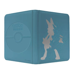 Ultra Pro Lucario 9-Pocket Binder front view with padded leatherette and foil detail for organized card storage.
