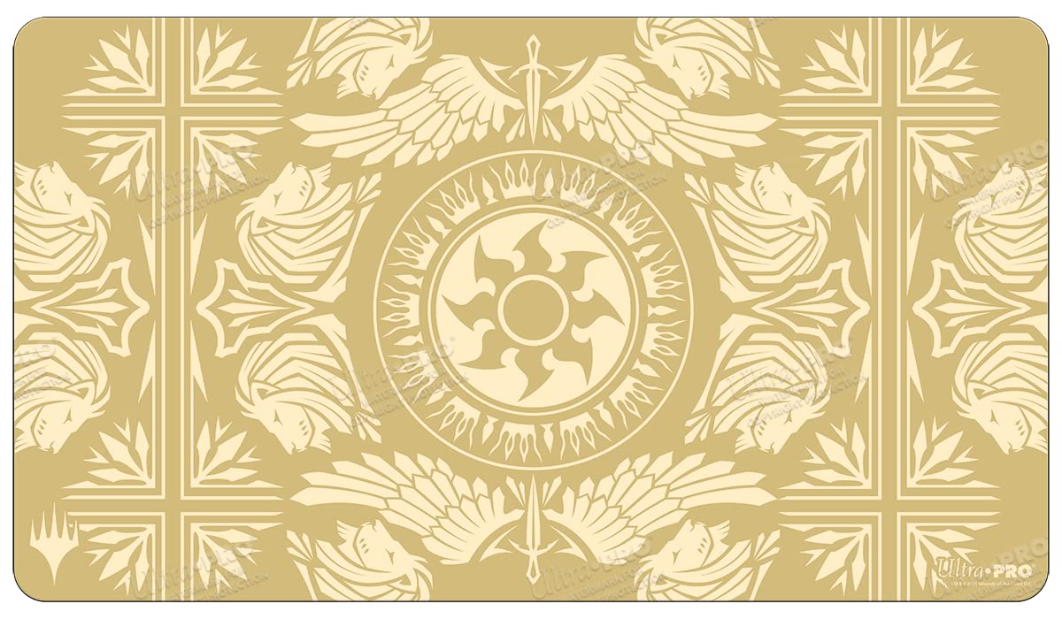 Ultra PRO Mana 7 Plains playmat with MTG art and non-slip backing for stable play