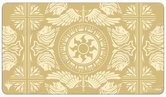 Ultra PRO Mana 7 Plains playmat with MTG art and non-slip backing for stable play