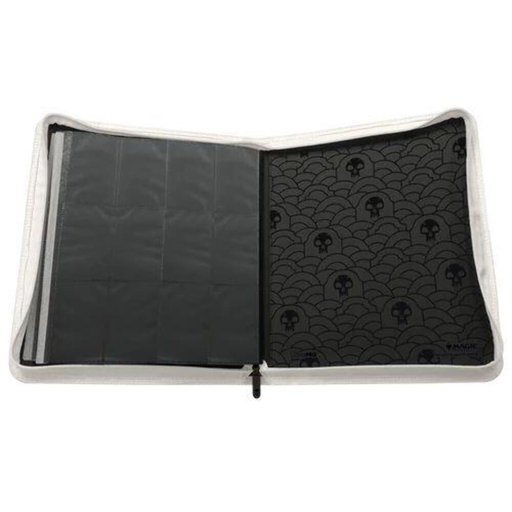 Zippered closure with Swamp motif protects contents during transport