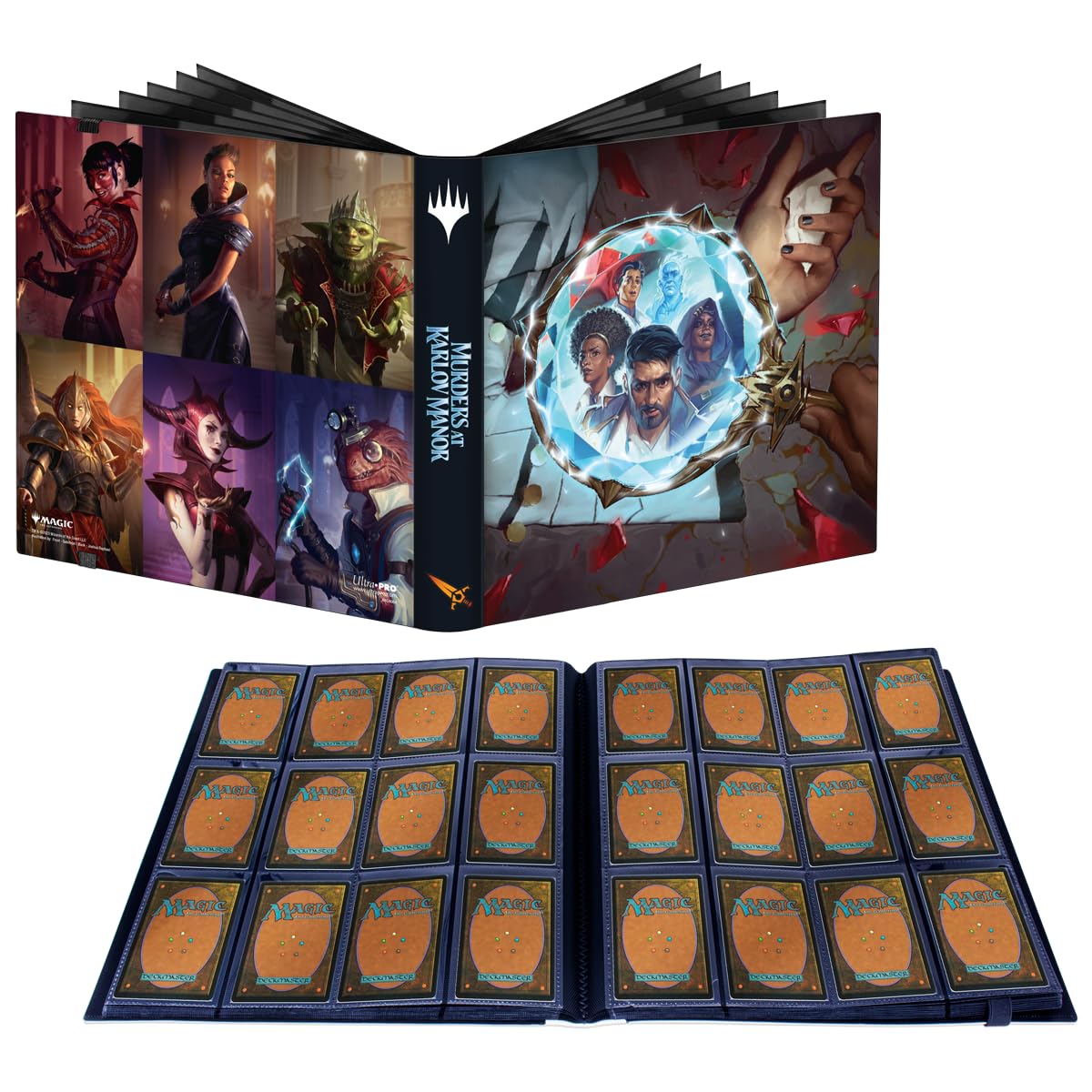 Ultra PRO MTG Murders at Karlov Manor binder cover art enhances display and collection value.