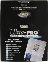 Ultra Pro nine-pocket pages platinum box of 100 for organized trading card displays