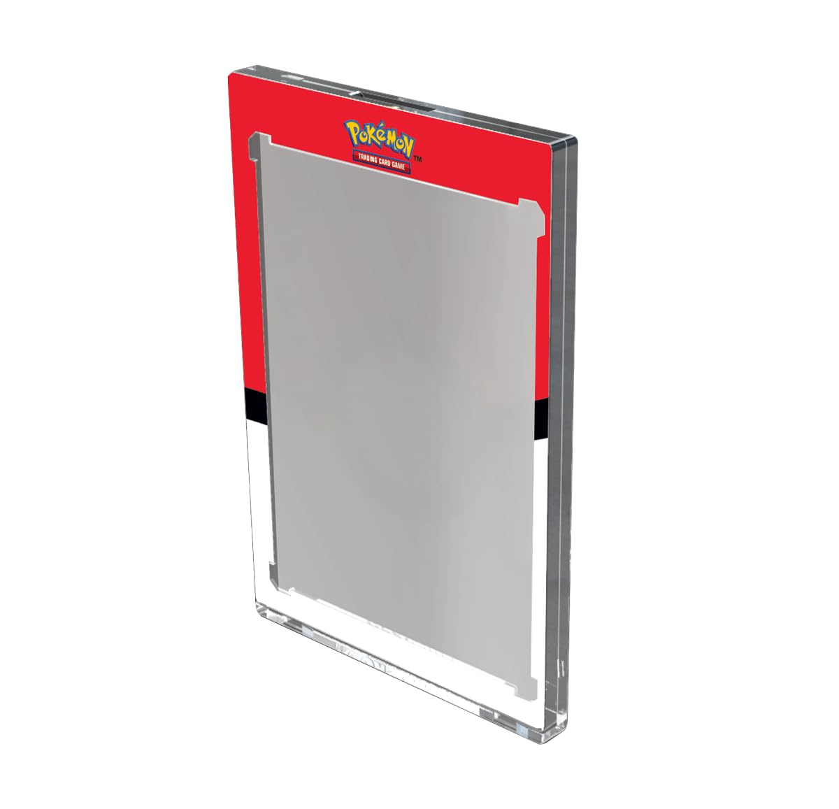 Ultra Pro ONE-TOUCH Edge Poké Ball back border frames the display for collectors.